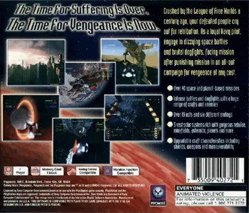 Colony Wars - Vengeance (US) box cover back